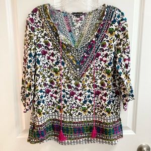 Unique Spectrum Floral Blouse